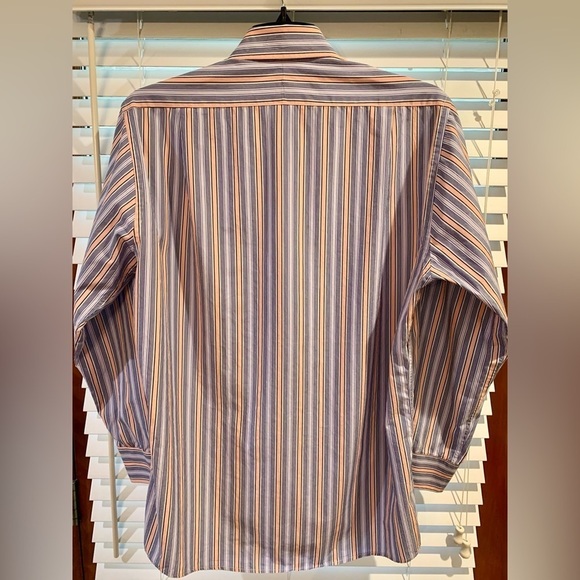 Peter Millar Striped Button Front Shirt Size Large - Picture 2 of 4
